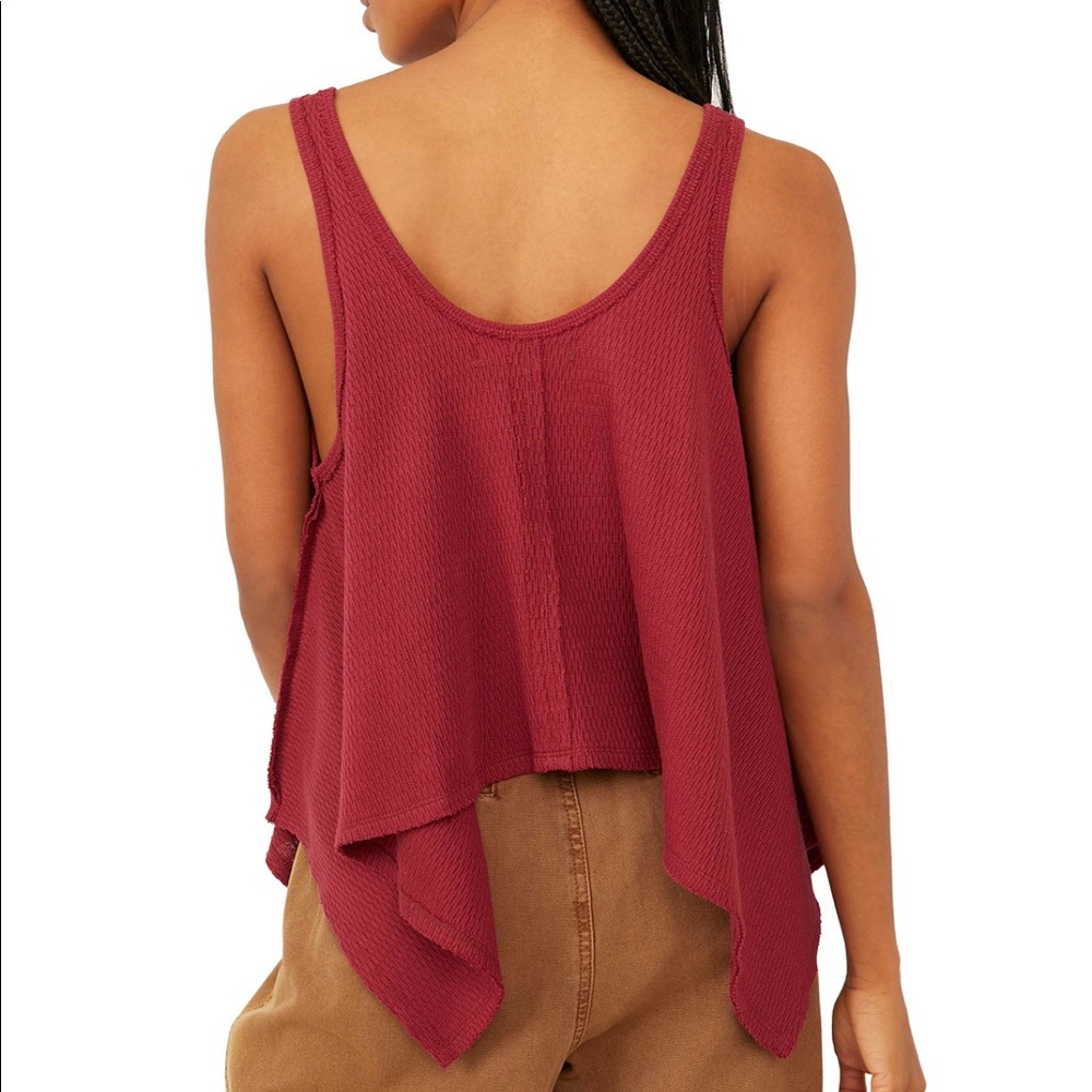 Free People Sing La La Handkerchief Hem Tank Top - Picture 3 of 3